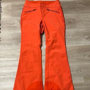 Bright Orange Flared Ski Pants